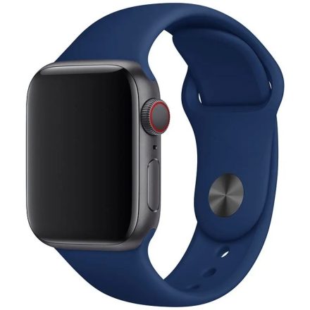 Apple Watch sötétkék szilikon szíj 38/40/41/42 (series10)mm