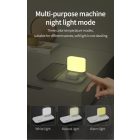 3 az 1-ben fekete vezeték nélküli töltőállomás éjjeli lámpa fukcióval 