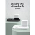 3 az 1-ben fekete vezeték nélküli töltőállomás éjjeli lámpa fukcióval 