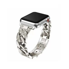   Apple Watch csillagfény strasszköves csavart fém szíj 38/40/41/42 (series10)mm