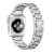 Apple Watch ezüst strasszköves fém szíj 42/44/45/46/49mm