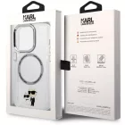 Karl Lagerfeld iPhone 14 Pro Max MagSafe átlátszó Szilikon tok