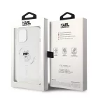 Karl Lagerfeld iPhone 15 MagSafe átlátszó Szilikon tok