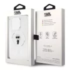 Karl Lagerfeld iPhone 15 Pro MagSafe átlátszó Szilikon tok