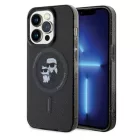 Karl Lagerfeld iPhone 15 Pro MagSafe fekete Szilikon tok