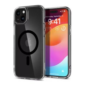 Spigen Ultra Hybrid iPhone 15 MagSafe fekete Szilikon tok