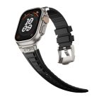 Apple Watch fekete Cube szilikon szíj 42/44/45/46/49mm