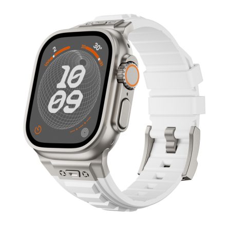 Apple Watch fehér Cube szilikon szíj 42/44/45/46/49mm 