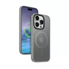 iPhone 15 Pro MagSafe szürke/átlátszó szilikon tok