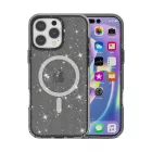 iPhone 13 Pro Max MagSafe fekete csillámos szilikon tok