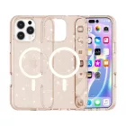 iPhone 13 Pro Max MagSafe rosegold csillámos szilikon tok 
