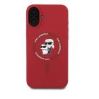 Karl Lagerfeld iPhone 16 MagSafe piros Szilikon tok