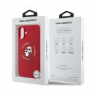 Karl Lagerfeld iPhone 16 MagSafe piros Szilikon tok