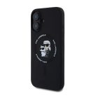 Karl Lagerfeld iPhone 16 MagSafe fekete Szilikon tok