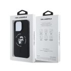 Karl Lagerfeld iPhone 16 Pro MagSafe fekete Szilikon tok
