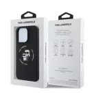Karl Lagerfeld iPhone 16 Pro Max MagSafe fekete Szilikon tok