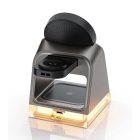 QI 3 az 1-ben MagSafe fekete vezeték nélküli töltőállomás világítással 15 W 