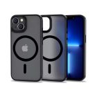 iPhone 16 MagSafe fekete/átlátszó szilikon tok