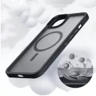 iPhone 16 Pro MagSafe fekete/átlátszó szilikon tok