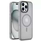 iPhone 16 Pro MagSafe szürke/átlátszó szilikon tok