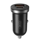 USB-A/USB-C autós gyorstöltő 30W - fekete