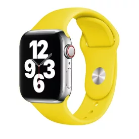   Apple Watch citromsárga szilikon szíj 38/40/41/42 (series10)mm