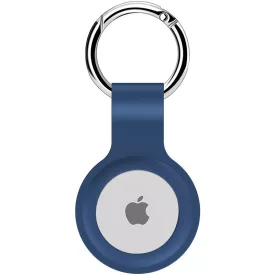 Apple AirTag kulcstartó kék tok