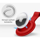 Apple AirTag kulcstartó fehér tok
