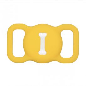 Airtag sárga tok nyakörvre