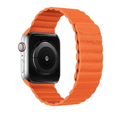 Apple Watch narancs mágneses szilikon szíj 38/40/41/42 (series10)mm