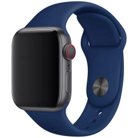 Apple Watch sötétkék szilikon szíj 42/44/45/46/49mm 