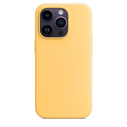 iPhone 14 Pro Max MagSafe sárga  Szilikon tok