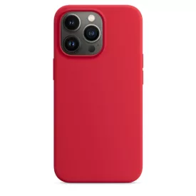 iPhone 13 Pro Max MagSafe piros Szilikon tok