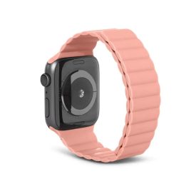   Apple Watch rózsaszín mágneses szilikon szíj 42/44/45/46/49mm