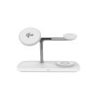 QI2 3 az 1-ben MagSafe fehér vezeték nélküli töltőállomás 15 W