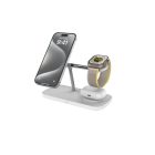 QI2 3 az 1-ben MagSafe fehér vezeték nélküli töltőállomás 15 W