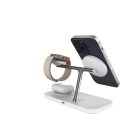 QI2 3 az 1-ben MagSafe fehér vezeték nélküli töltőállomás 15 W