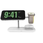QI2 3 az 1-ben MagSafe fehér vezeték nélküli töltőállomás 15 W