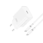 Hálózati gyorstöltő adapter 20W - USB-C/USB-C kábellel