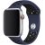 Apple Watch kék/fekete sport szilikon szíj 38/40/41/42 (series10)mm