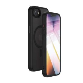 iPhone 16e MagSafe fekete/átlátszó szilikon tok