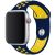Apple Watch kék-sárga sport szilikon szíj 38/40/41/42 (series10)mm