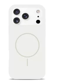 iPhone 18 Pro fehér MagSafe szilikon tok