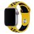 Apple Watch sárga-sötétkék sport szilikon szíj 38/40/41/42 (series10)mm