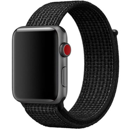 Apple Watch fekete szövetszíj 38/40/41/42 (series10)mm