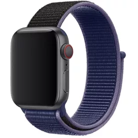   Apple Watch kék-fekete szövetszíj 38/40/41/42 (series10,11)mm