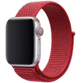 Apple Watch piros szövetszíj 38/40/41/42 (series10,11)mm
