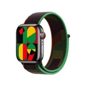   Apple Watch zöld-barna szövetszíj 38/40/41/42 (series10,11)mm