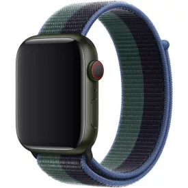   Apple Watch zöld-fekete szövetszíj 38/40/41/42 (series10,11)mm