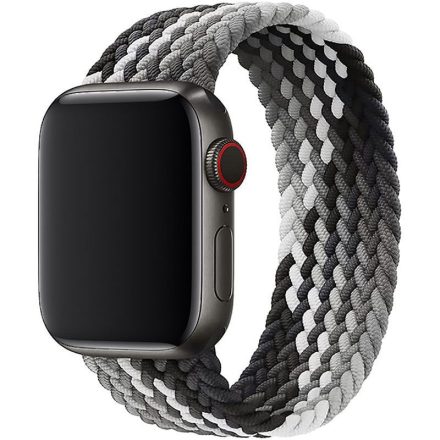 Apple Watch szürke-fekete fonott szíj S méret 38/40/41/42 (series10)mm